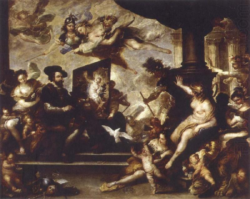 rubens painting the allegory of peace, Luca Giordano